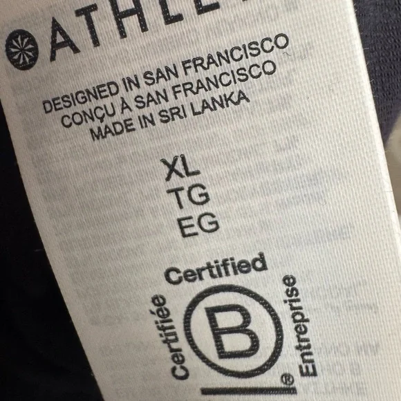 NWT Athleta black Women's Tank Top - Picture 5 of 5